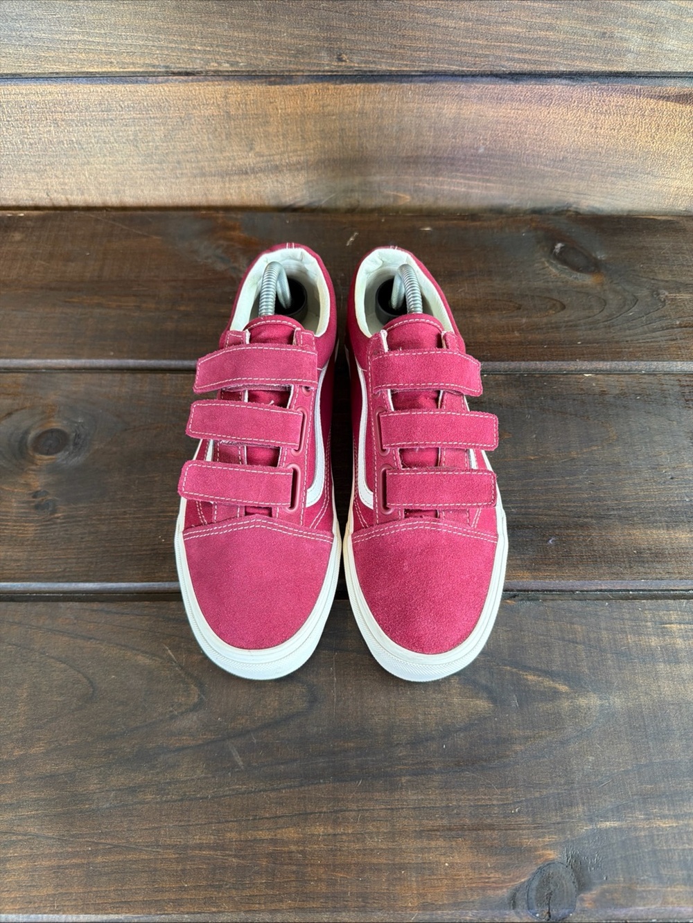 Vans Old Skool V ‘Rumba Red’ Sneakers Casual Shoes Women Size 10